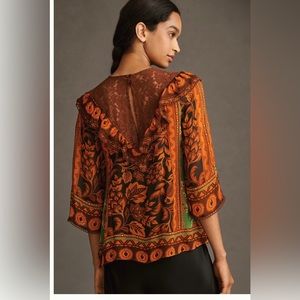 Farm Rio Lace Mix Blouse